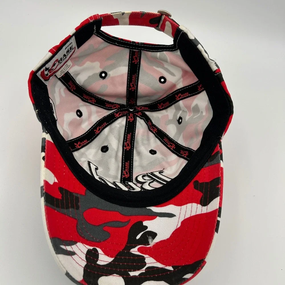 VTG Budweiser Racing Hat Chase Authentics Dale Earnhardt Jr Mens Red Camo NASCAR